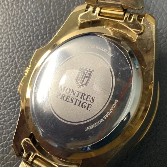 Montres Prestige Men's Watch - 42mm, Gold (MPW-0085) - Picture 6 of 7